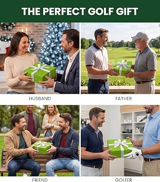 KANAD Tri-Turf Golf Hitting Mat Set, 24x24-inch Golf Practice Mat for Indoor/Outdoor Training, Fairway, Rough, and Tee Turf for Chipping, Driving, Swing Practice, Gifts for Men Who Love Golf
