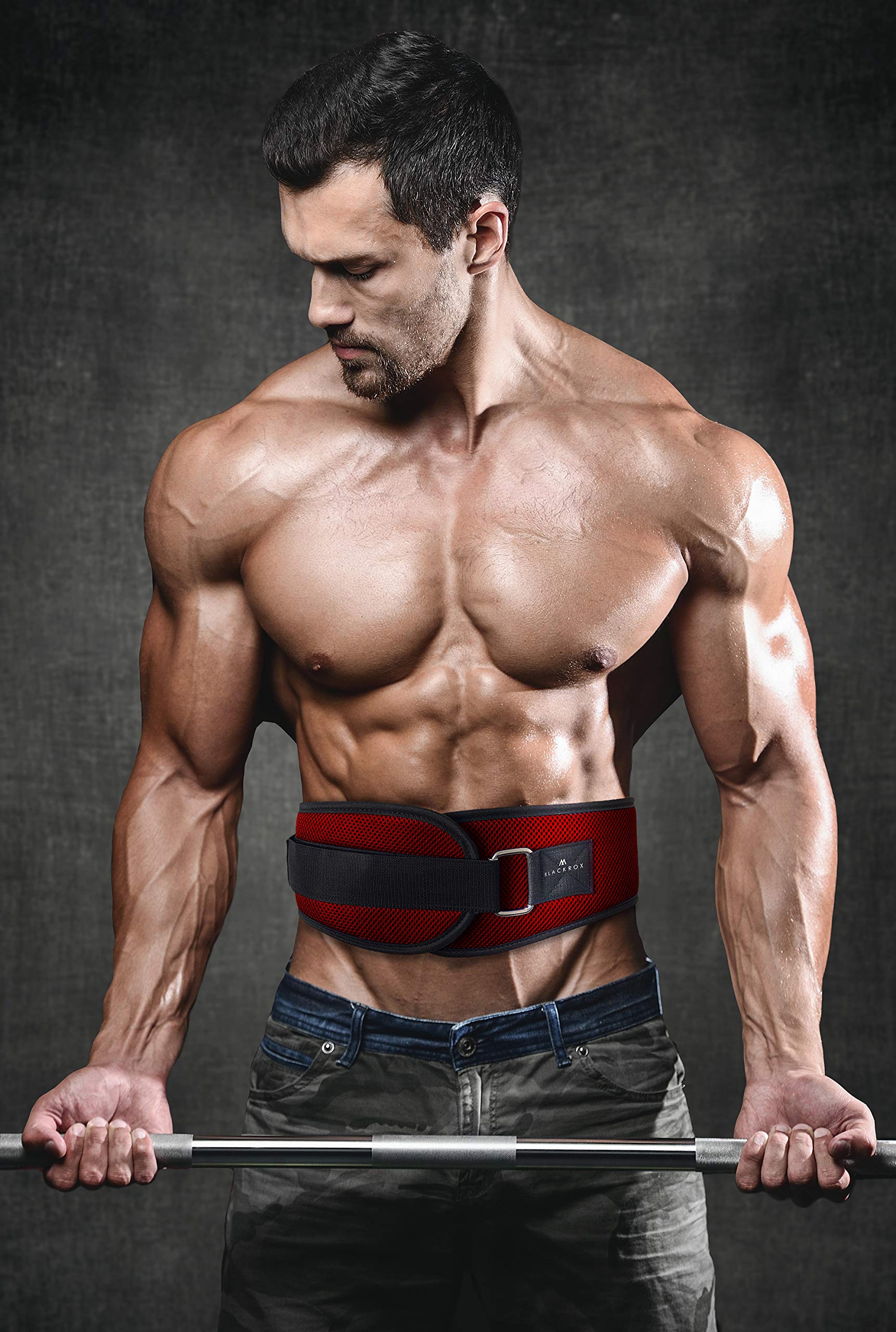 Blackrox Ceinture d'haltérophilie G1 Ceinture d'entraînement Comparable Ceinture Fitness Musculation Bodybuilding Haltérophilie Powerlifting Crossfit Gym Weightlifting