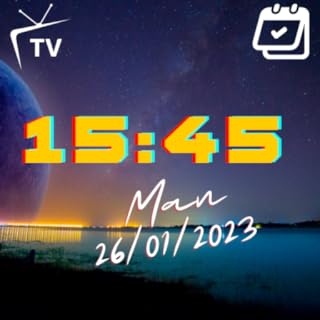 Galaxy and Universe Peaceful Colorful Abstract Clock Screen Saver with beautiful Wallpaper & Event Manager for tv 📺 No Ads