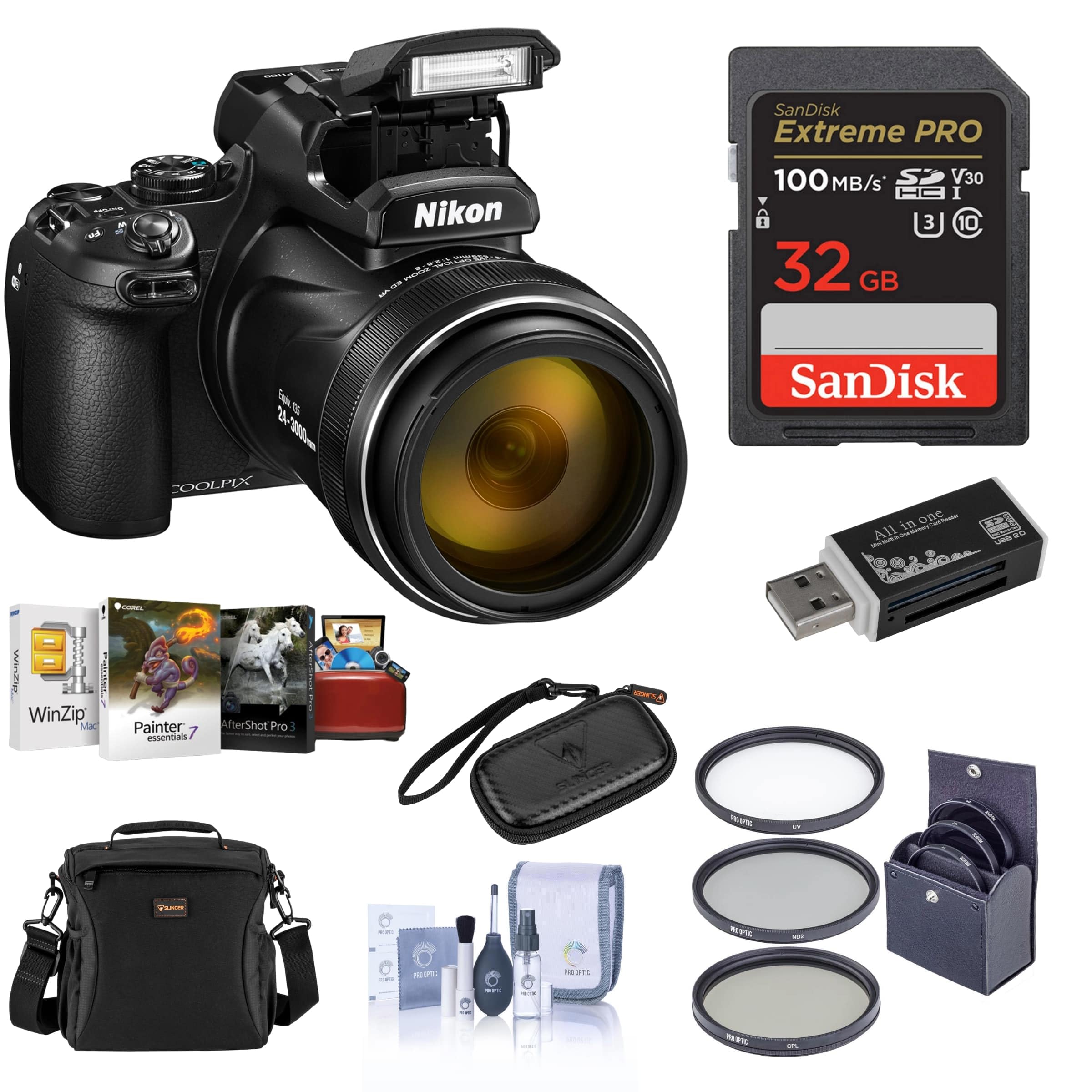 ニコン　COOLPIX P1100 使用極わずか　バッテリー3個　フィルター　他 Amazon.com : Nikon COOLPIX P1100 Digital Camera Bundle with Filter