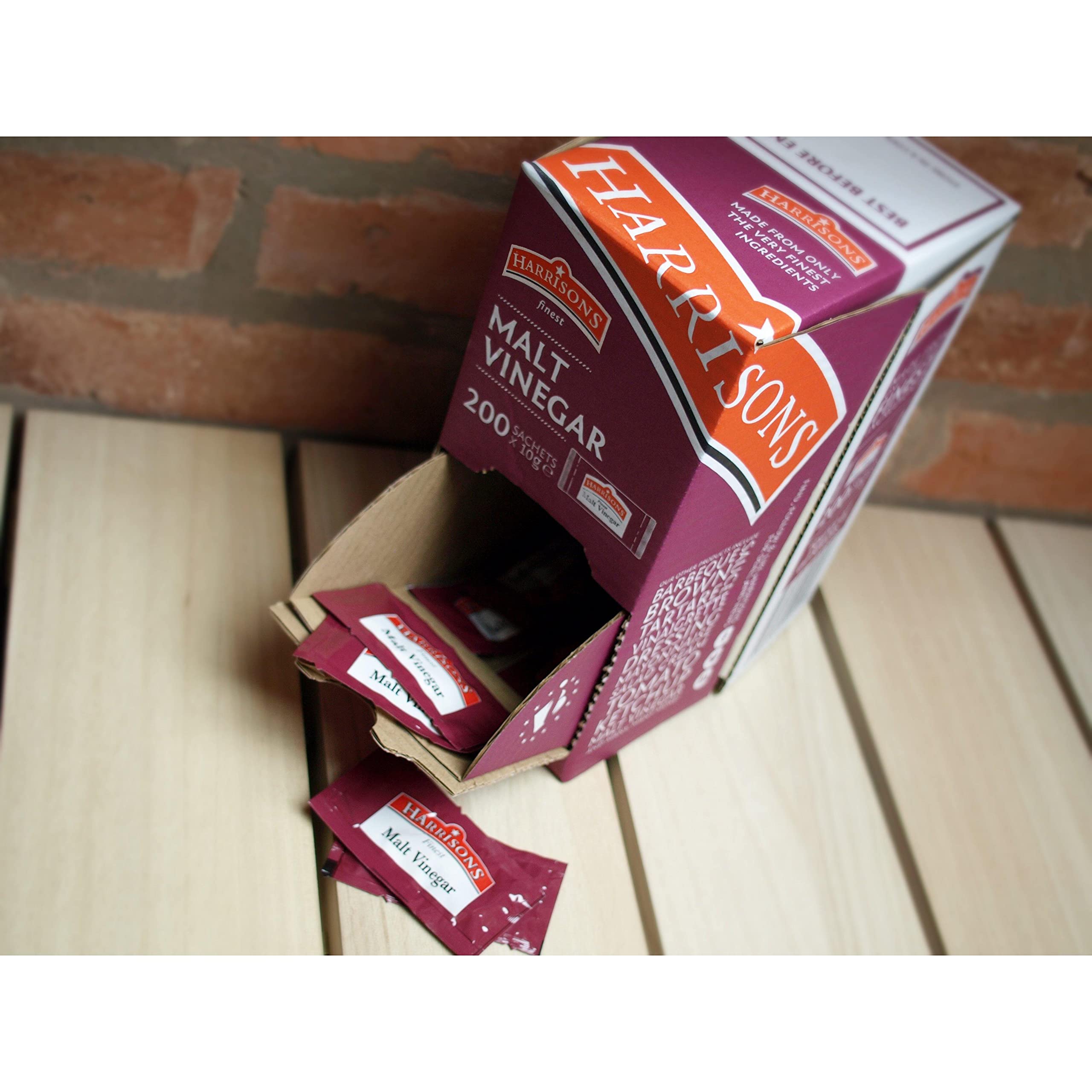 Harrisons Sachets de vinaigre de malt 200 x 7 g