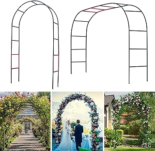 10 Pergola Ideas With Plants for Natural Shade and Beauty 4 Thickened Tube Garden Arch Trellis - 4.6ft Wide x 7.9ft High or 7.6ft Wi...
