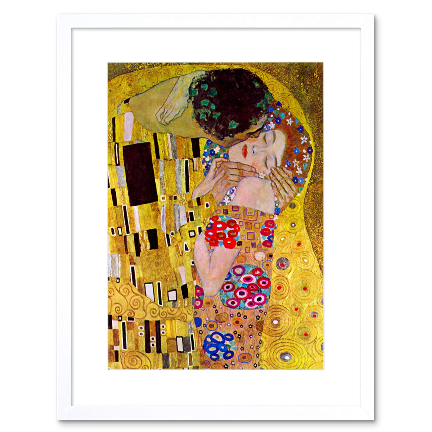 Wee Blue Coo Klimt The Kiss Old Master Art Picture Framed Wall Art Print