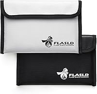 Vista 11 de FLASLD Bolsas ignífugas para documentos y dinero, bolsa grande resistente al agua, bolsa de seguridad para carpetas para efectivo, objetos de valor