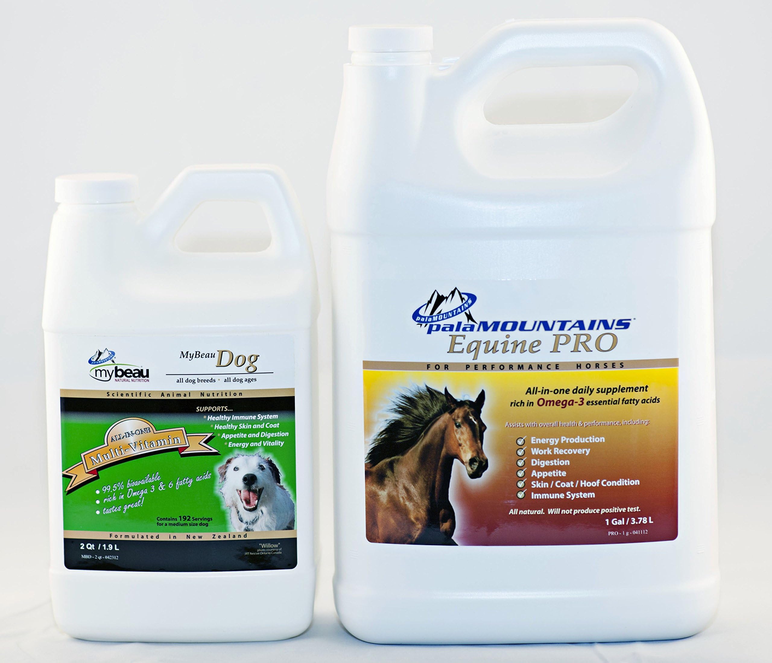 MyBeau & palaMOUNTAINS Companion Package J with Dog All-in-One Multi-Vitamin and Equine PRO Supplements