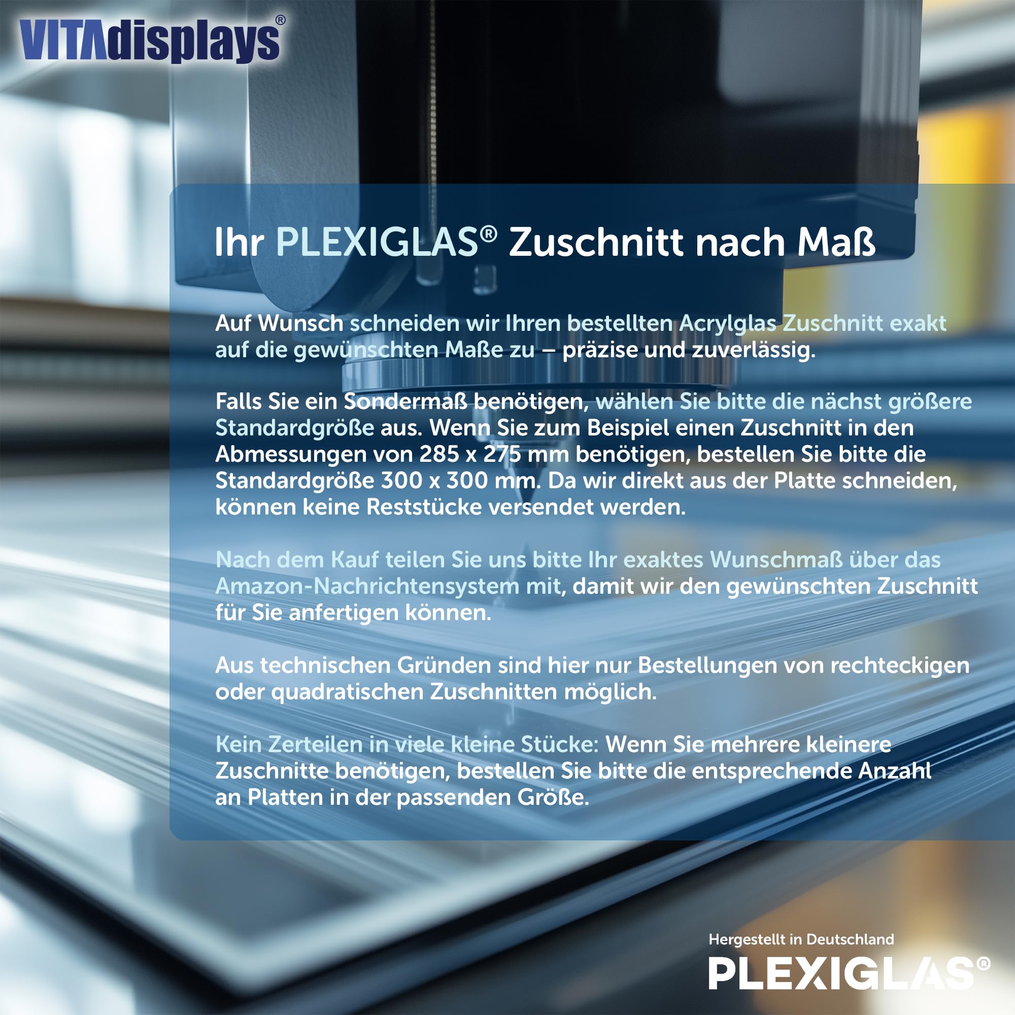 PLEXIGLAS Zuschnitt nach Maß, transparent (glasklar) - 800x1000mm, 2mm - polierte Kanten, Made in Germany - PMMA, UV‑stabil, bruchfest, Acrylglasplatte - für Abdeckungen, DIY, Deko