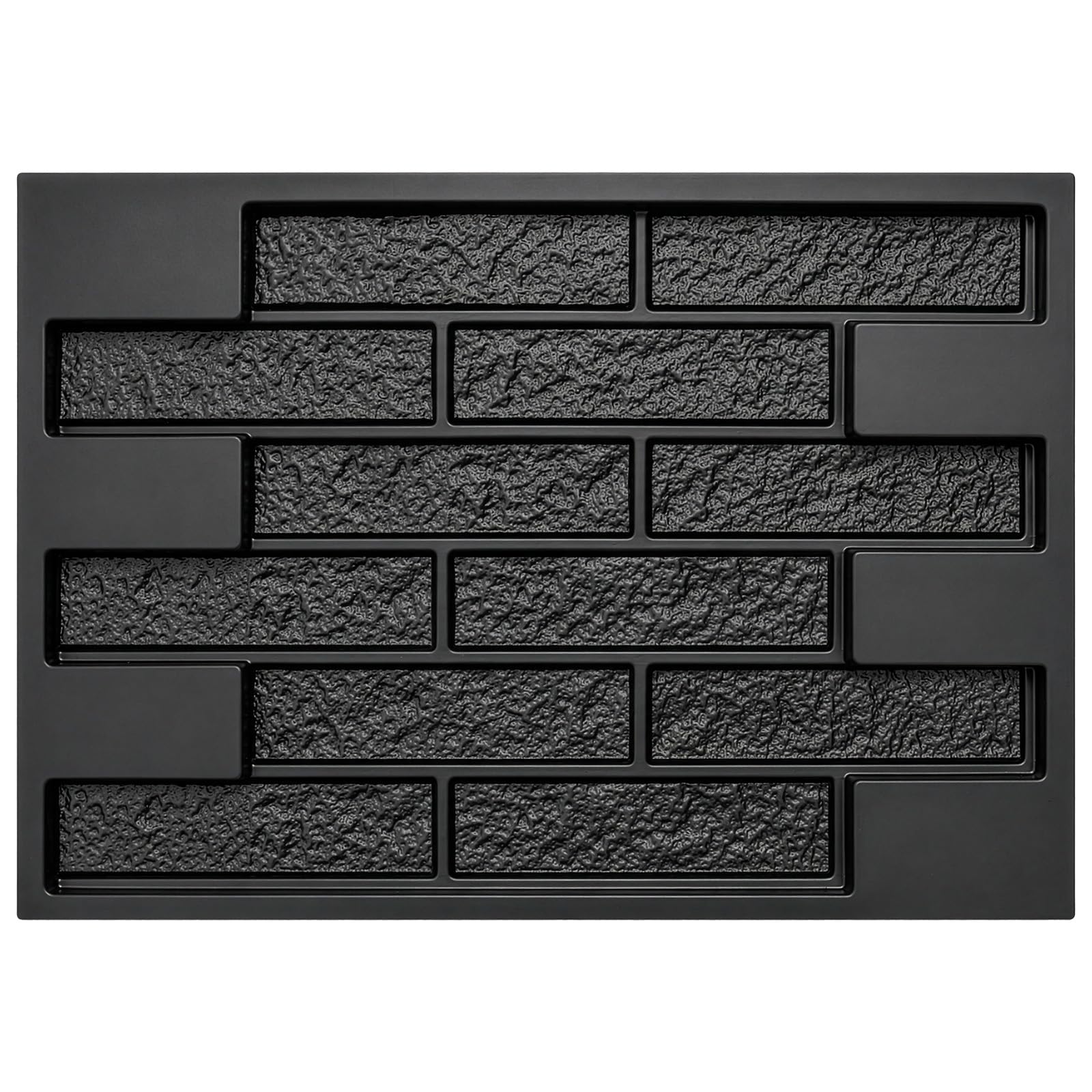 Reusable Wall Stone Concrete Mould, Durable ABS Plastic Cement Brick Maker 68.5x49cm, 3D Embossed Texture Form for DIY Garden Path, House Exterior Wall Tiles, Patio Pavement