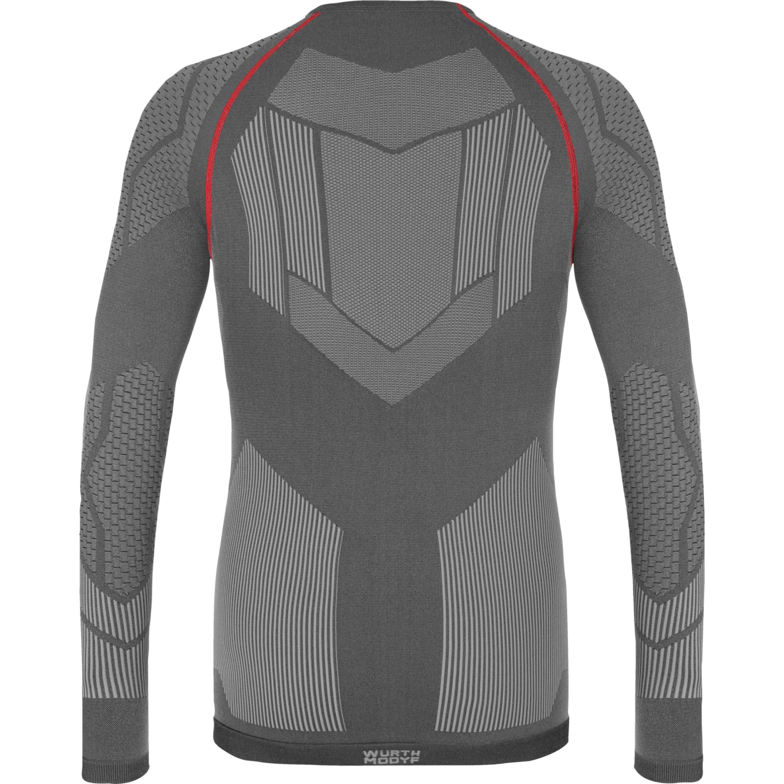 WÜRTH MODYF bequemes Thermounterwäsche Set für Herren und Damen Pro in schwarz rot - warme Ski Unterwäsche für den Winter - körpernahe Passform - in den Größen S - XXL