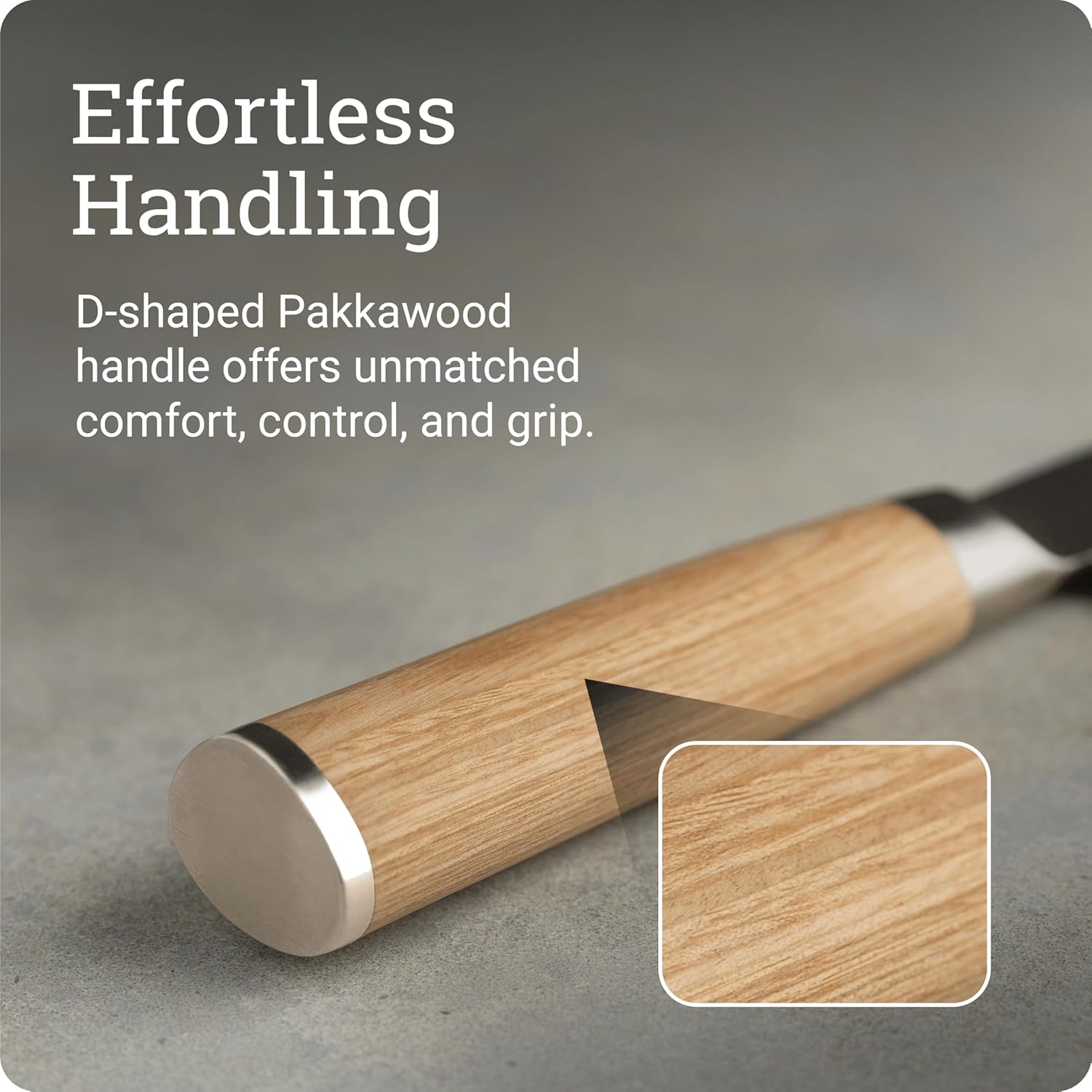 shun classic blonde chef's knife packaged and ready