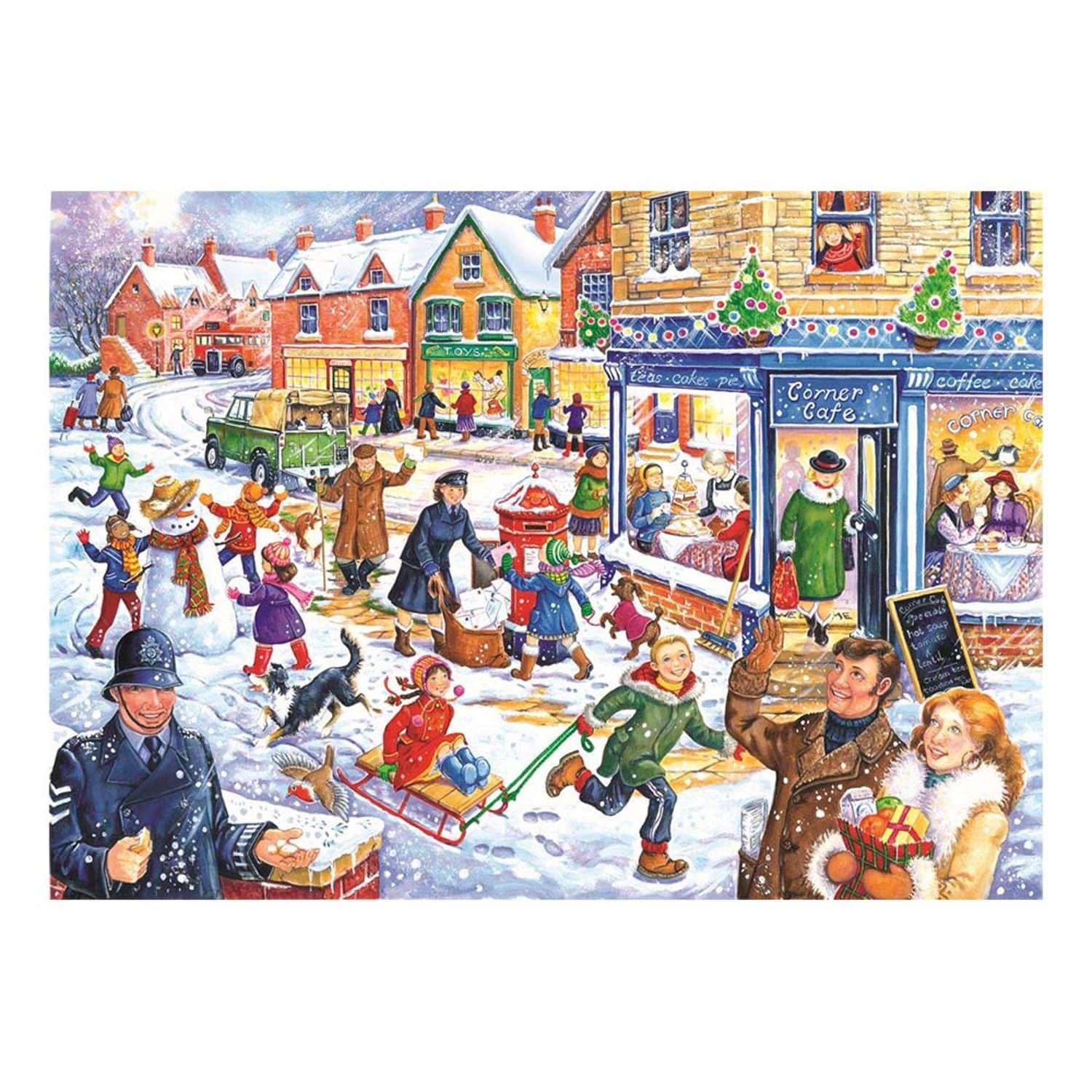 The House of Puzzles - Grande puzzle da 250 pezzi - Fuori nella neve - La collezione County