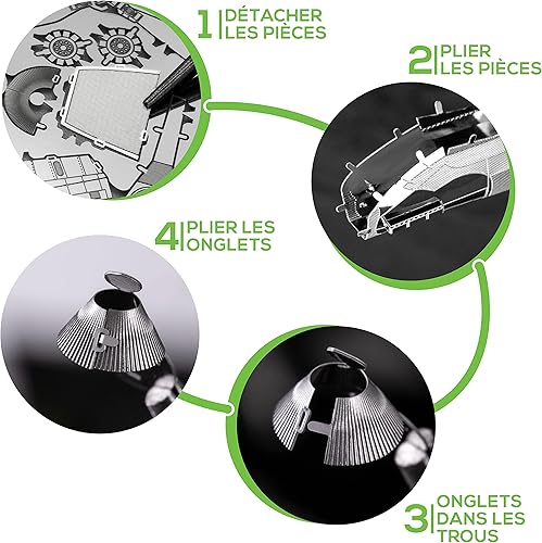 Miniatura 10 de Metal Earth P-47 Thunderbolt 3D - Kit de modelos de metal