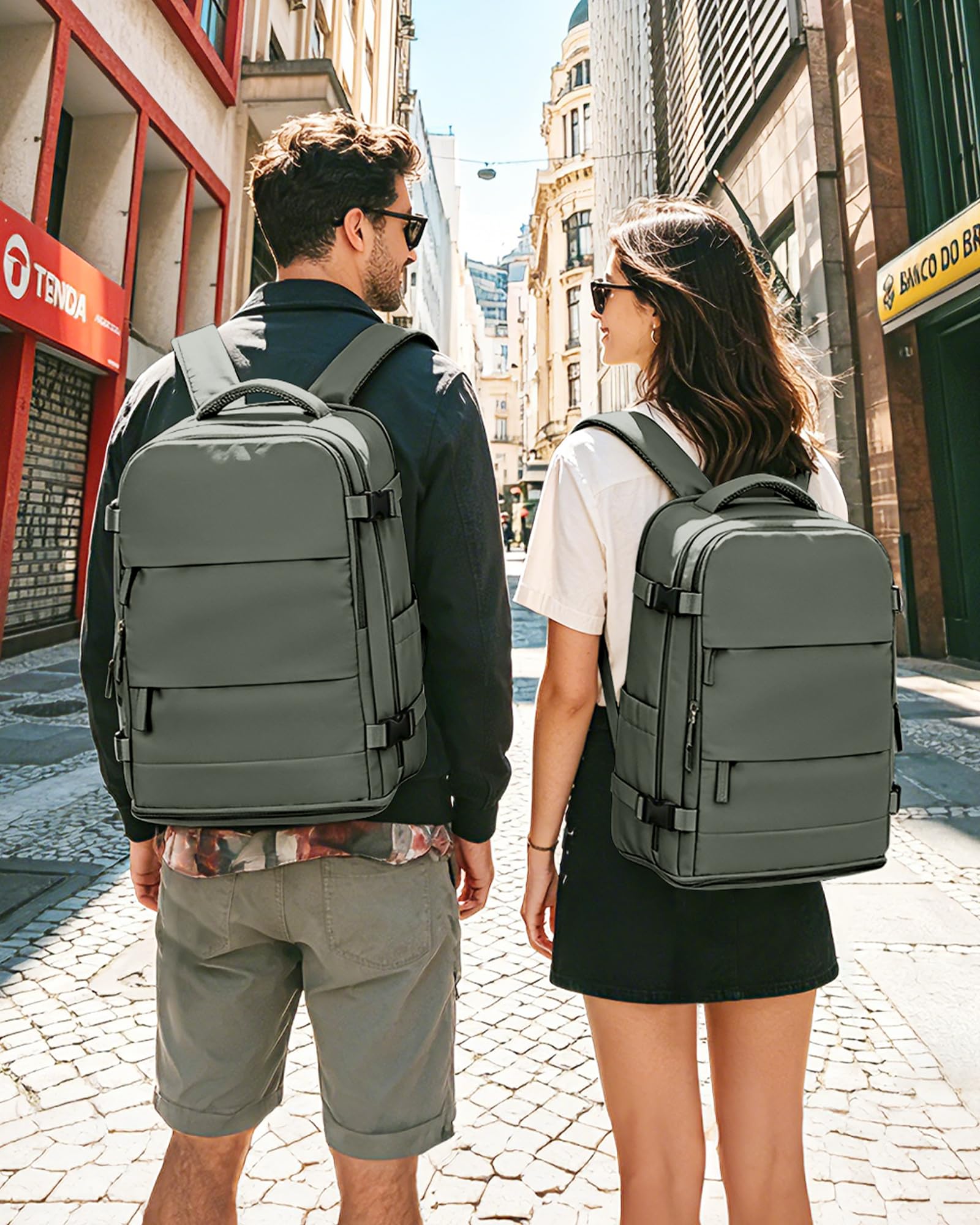 SZSYCN Mochila Viaje Cabina Avion 40x30x20 Ryanair Wizzair Mochila de Compresión al Vacío Mochilas Viaje 40×20×25 Ryanair para Mujer Equipaje de Mano 45x36x20 Easyjet Maletas para Portatil Hombre