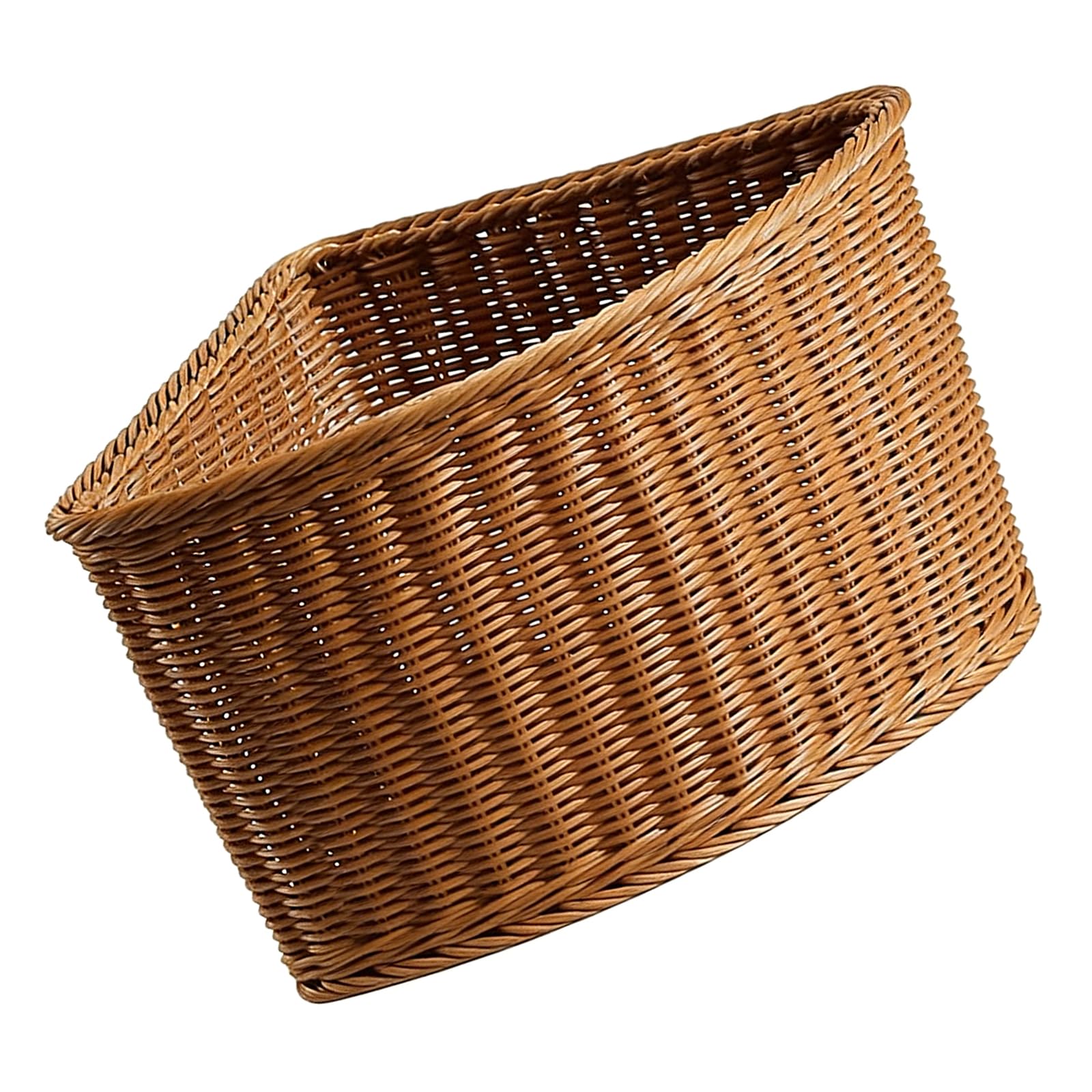 PANGBOER Portable Corner Basket Ventilated Shelf Organizers Storage Bin Ideal for Towels Clothes and Household Items Thin Corner Storage Bin