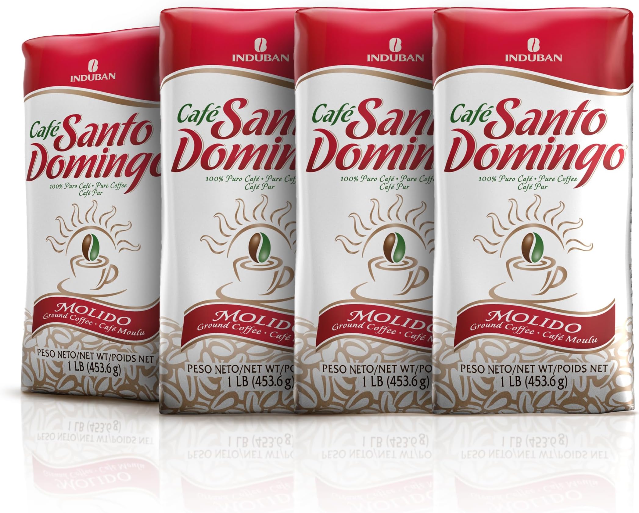 Cafe Molido Santo Domingo Coffee 1 Lb. Bags 4-pack 4 Lbs. Total