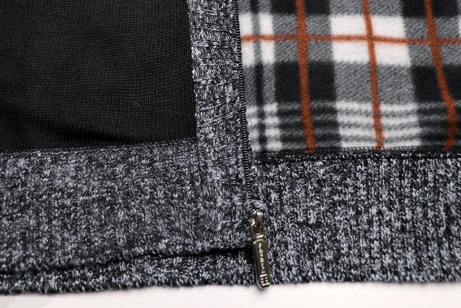 Cardigan da Uomo Lavorato a Maglia con Cerniera Intera Giacca Stand Collare Classico Felpa Manica Lunga Giacca Pullover con Zip Invernale