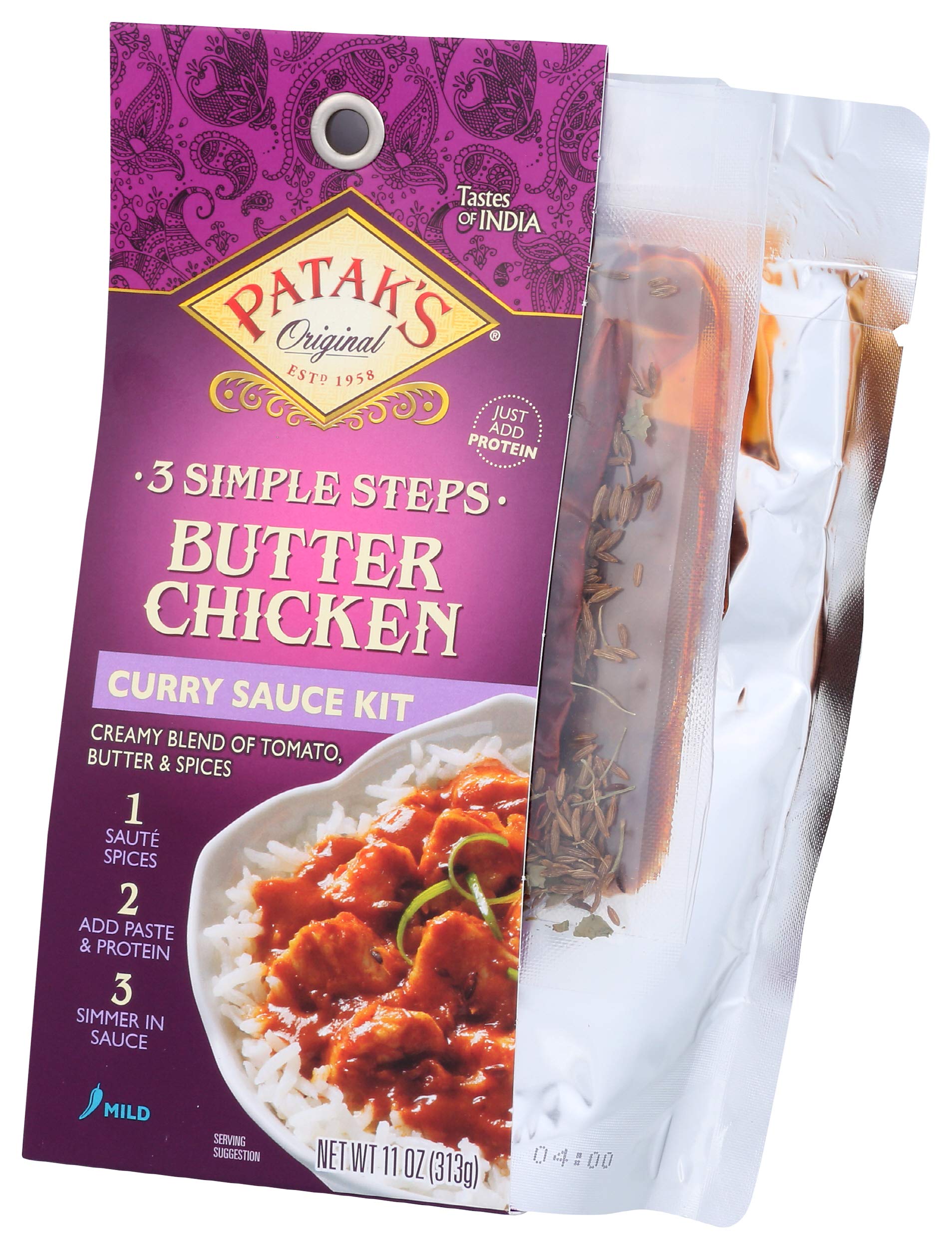 Pataks Butter Chicken Curry Sauce Kit 3Step