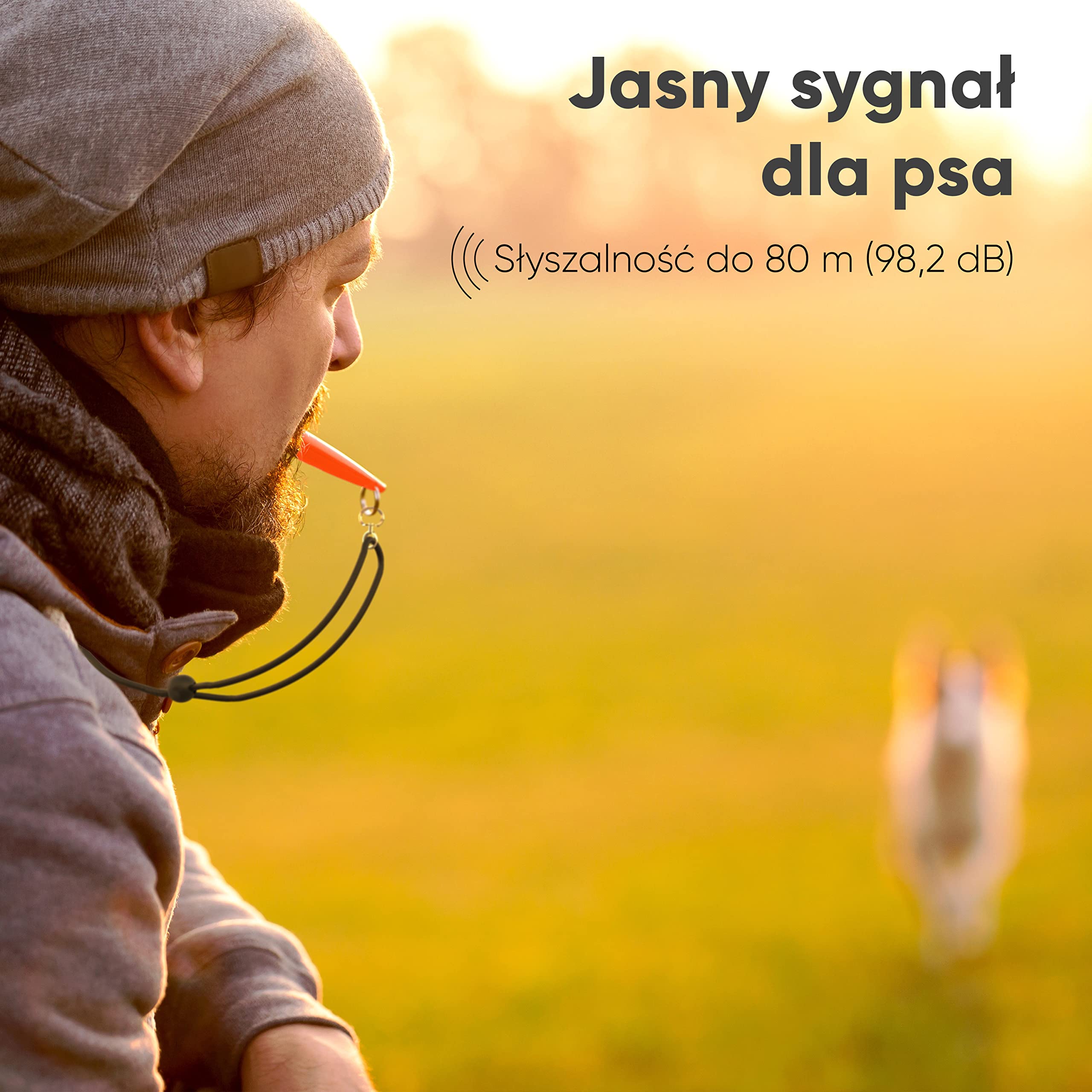 🐾 ENERO® Fajka dla psa – ekstremalnie niezawodny trening i wychowanie – wysoka częstotliwość – daleko idąca głośność – wraz z praktycznym paskiem do zawieszenia