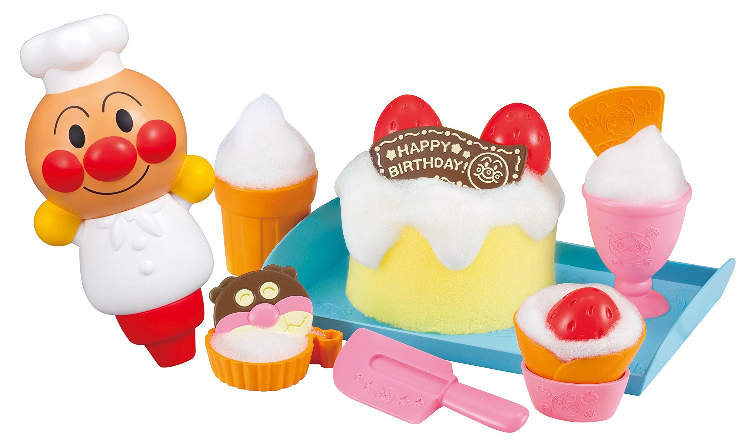 Amazon.co.jp: アンパンマン あわあわ もこもこ おふろでケーキやさん