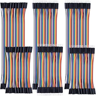 10cm+20cm 240pcs Breadboard Jumper Dupont Wires Cable Kit Male to Female, Male to Male, Female to Female Compatible with Arduino Projects and Raspberry Pi