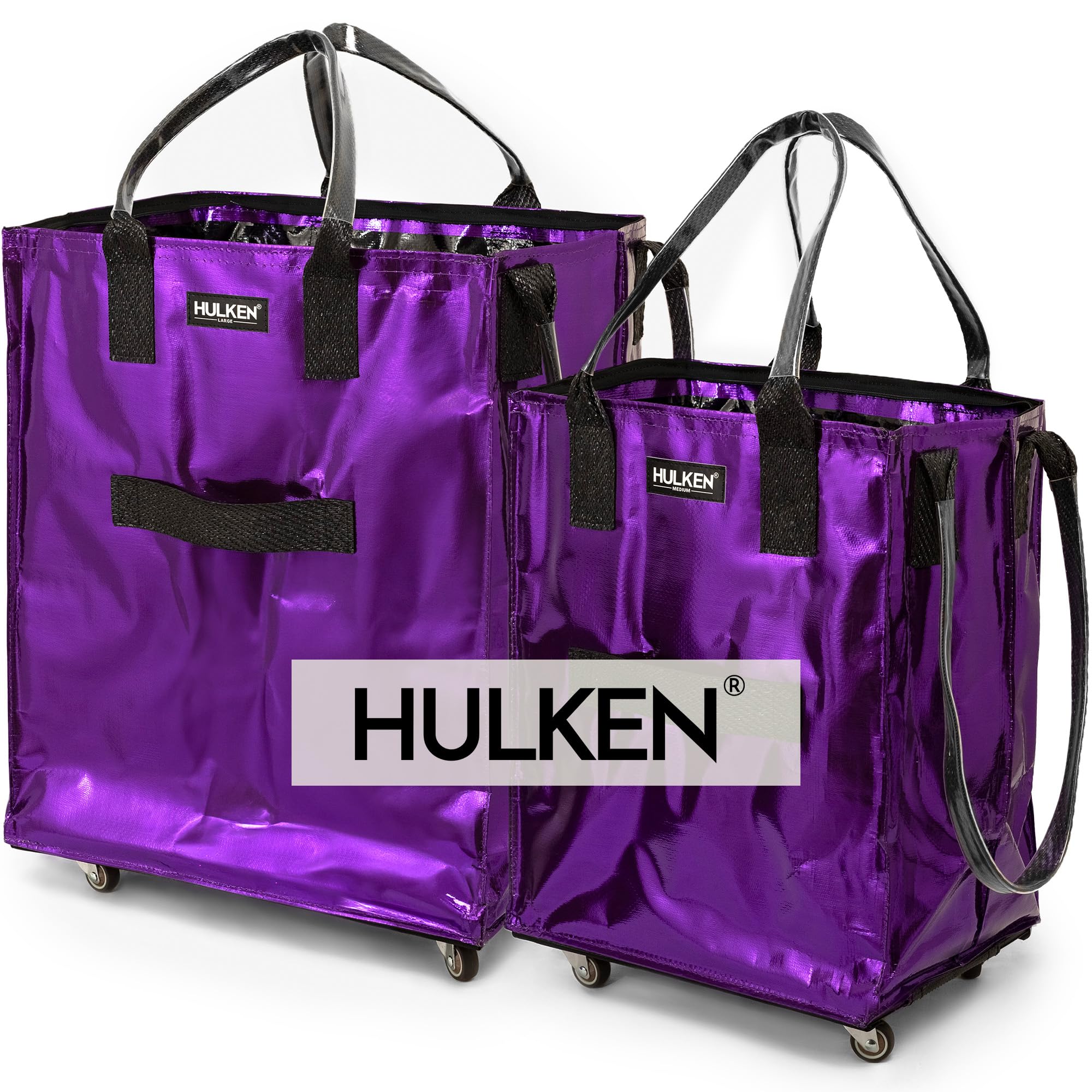Amazon.com: HULKEN L, M Reusable Grocery Bag On Wheels, Rolling