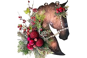 Horse Head Door Wreath: An Equestrian Masterpiece for Seasonal Decor