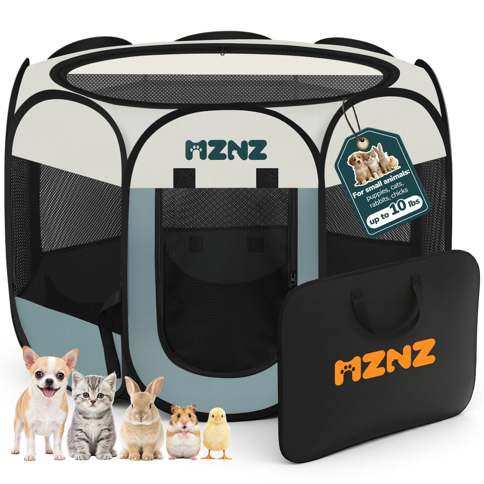 Amazon.com: MZNZ Dog Playpen, Portable Cat Playpen Crate Indoor