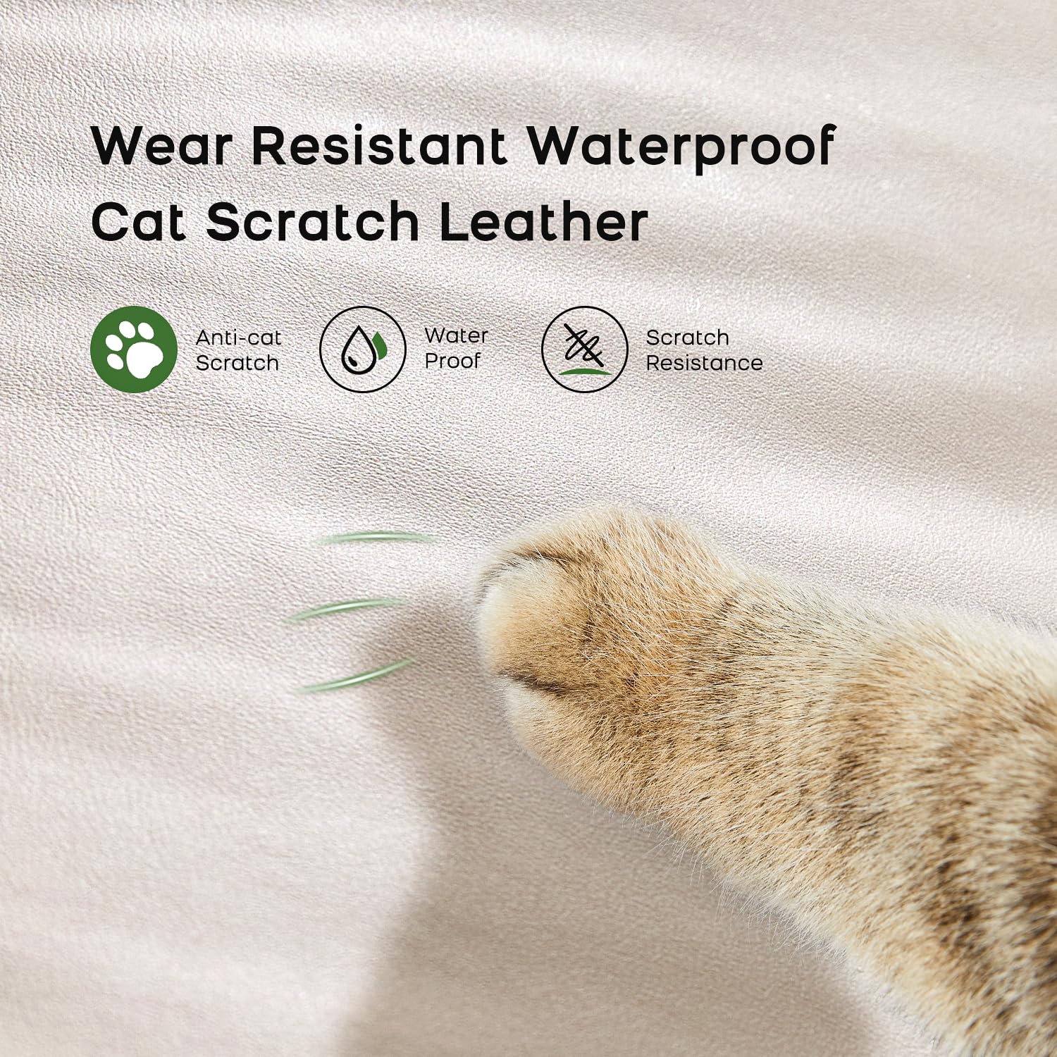 Criss Cross Chair with Armrests & Wheels, PU Leather Vanity Chair, Comfortable Adjustable Swivel Computer Office Desk Chairs for Home, Make Up, Bed Room (Cream)