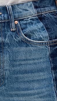 MOTHER Women's The Tux Sidestepper Sneak Fray Jeans, Double MOTHER Women's The Tux Sidestepper Sneak Fray Jeans, Double