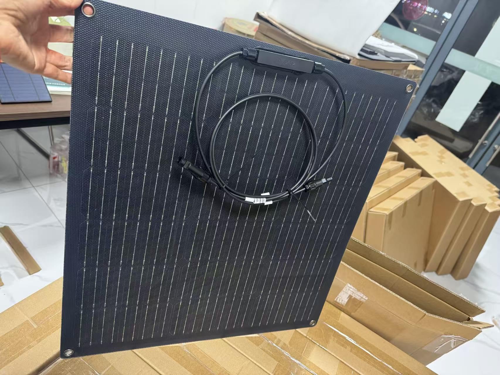 Shanxing G-Horse Flexibles Solarpanel 50W, Monokristallin, 20V, Tragbar für Camping, Wandern und Wohnmobile