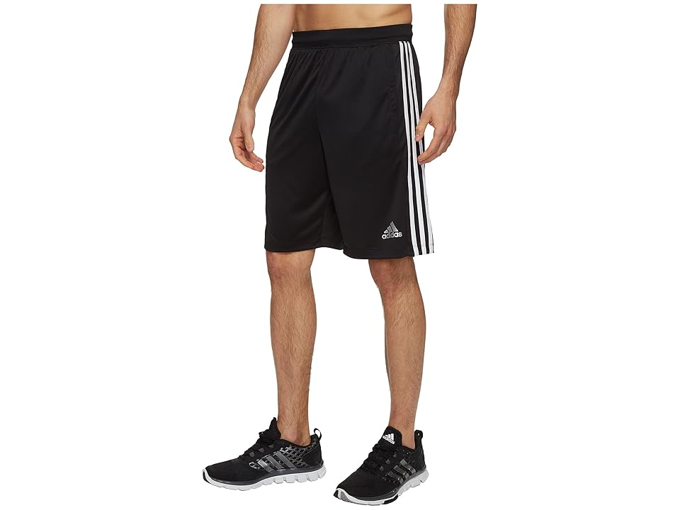 

adidas Designed-2-Move 3-Stripes Shorts (Black/White) Men's Shorts