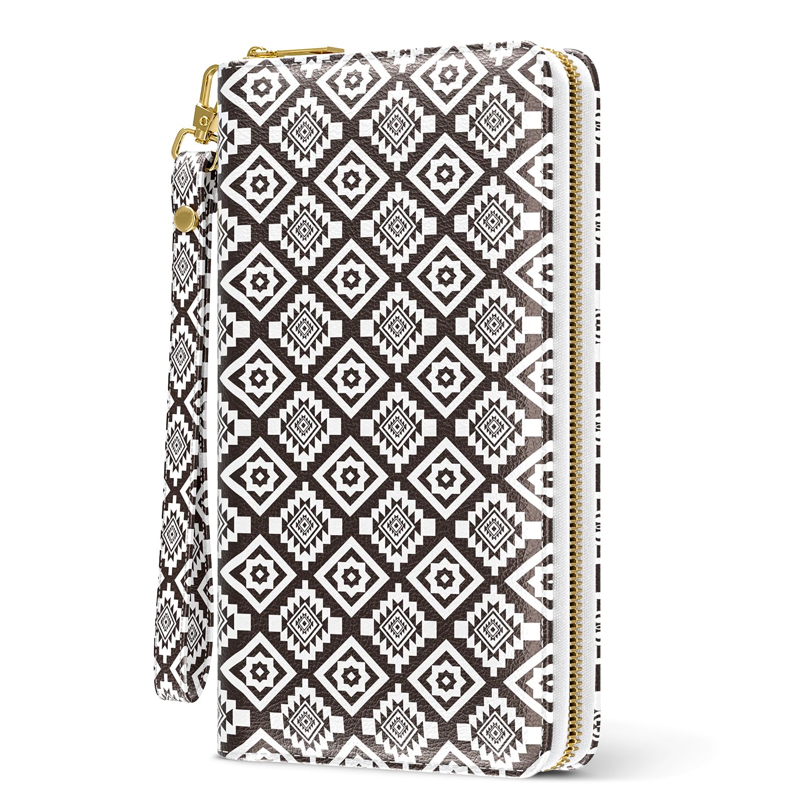 Aiawoxc Womens Wallet, RFID Wristlet Wallets for Women, Ladies Clutch Purses, Large Travel Card Holder with Phone Holder