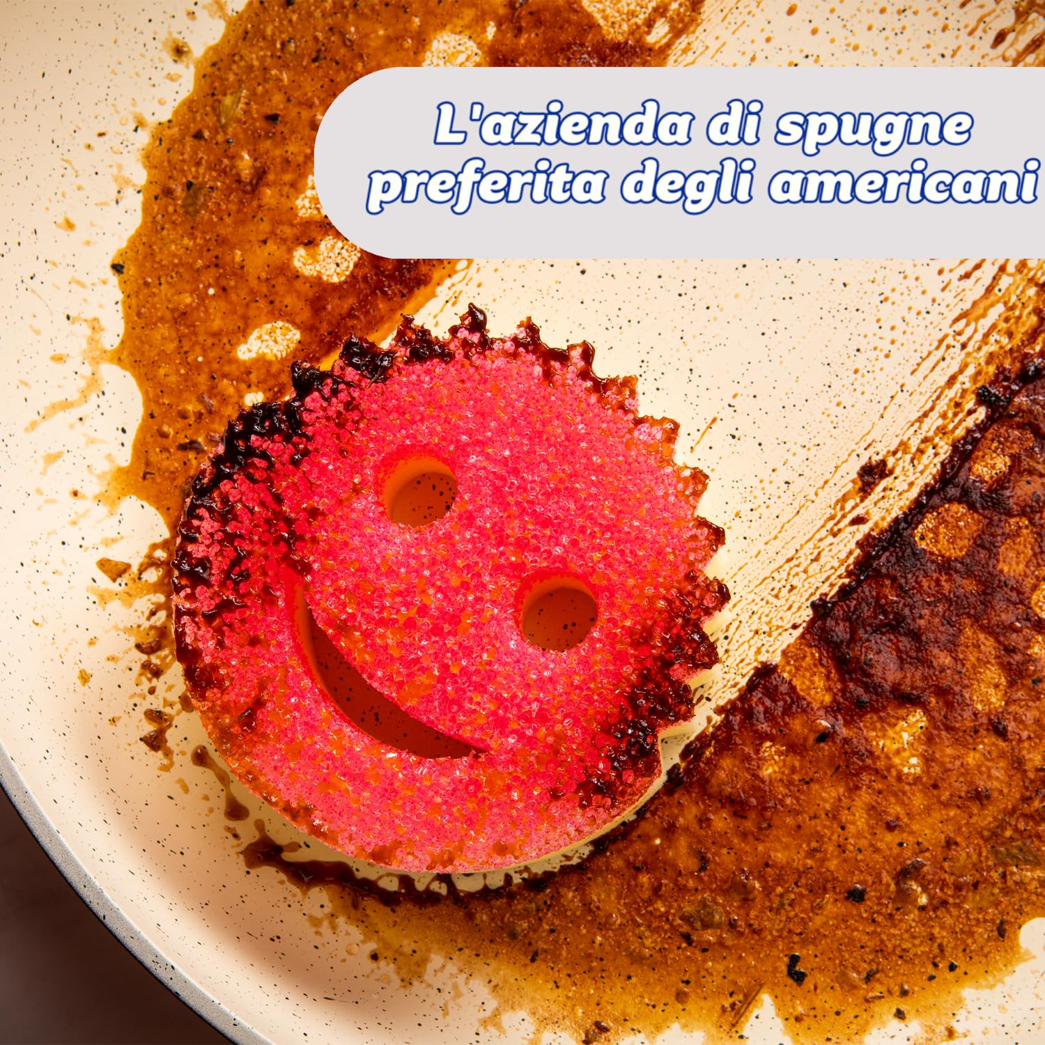 Scrub Daddy Scrub Mommy, Spugna Abrasiva Cucina su Due Lati, Alternativa Prodotti Cucina ai Panni Non Graffiati, Spugna Faccina Sorridente per Lavello, Bagno e Doccia, FlexTexture, Rosa 2 Pz