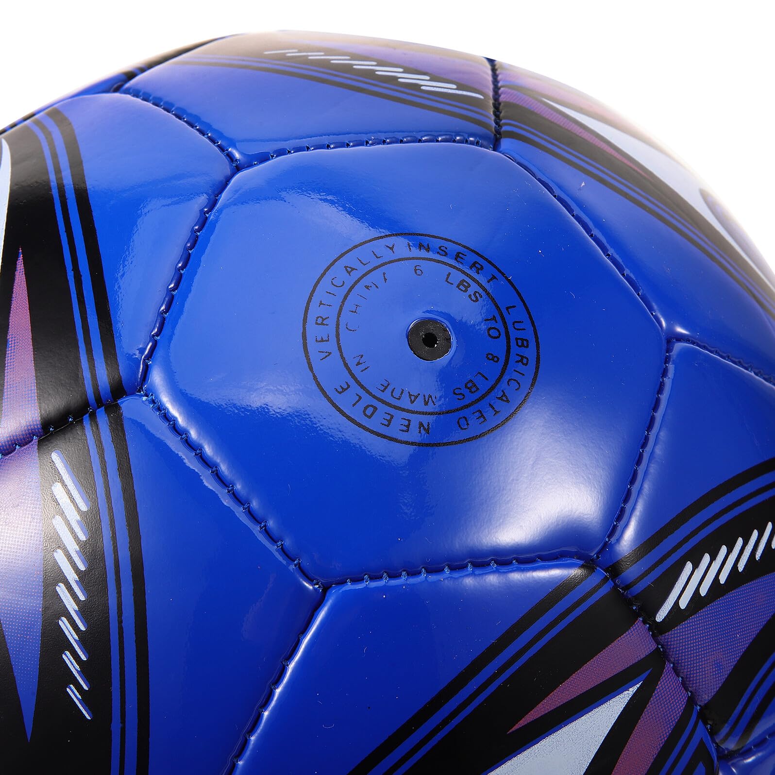 BESPORTBLE Pallone da Calcio Bambini 5 in PVC Cucito per Allenamento | Blu, per Partite e Attività Sportive, Tocco Gradevole, Resistenza All’usura