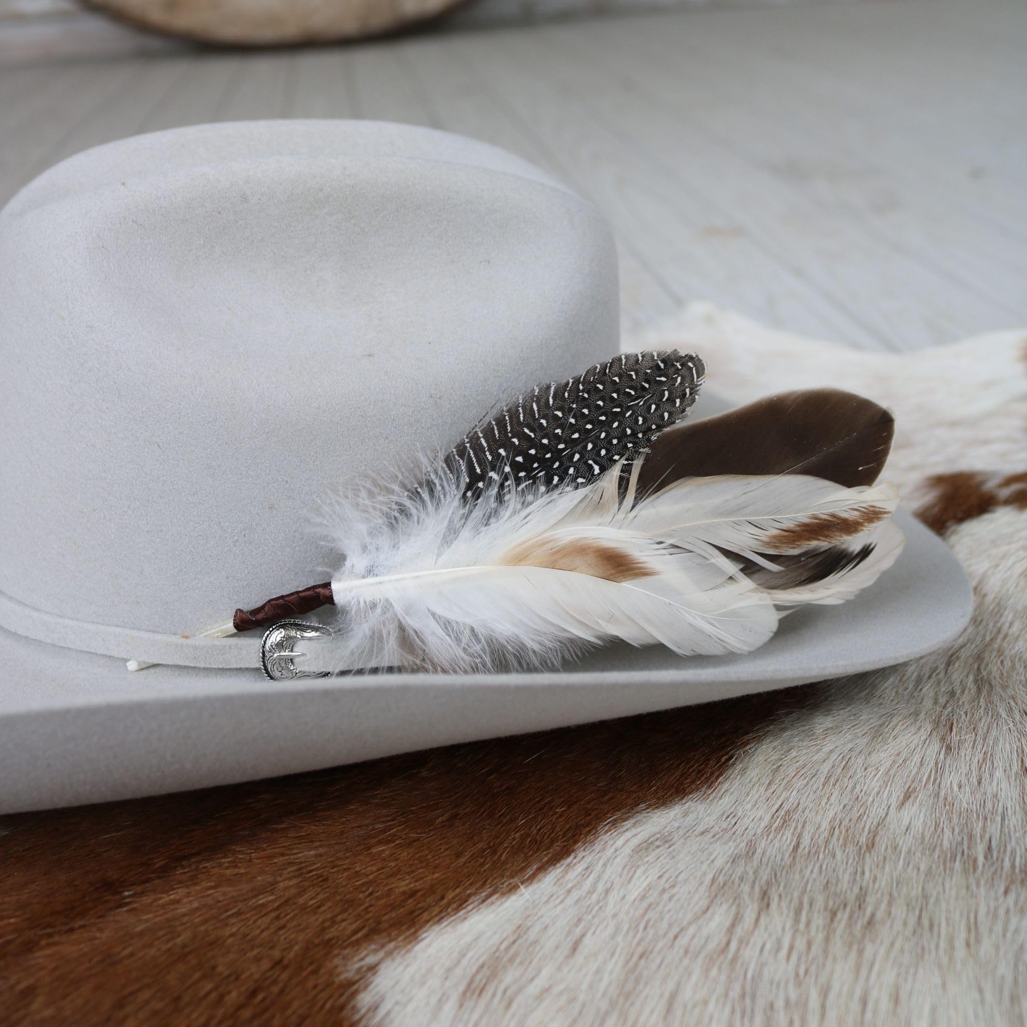 Feather Hat Accent for Cowboy Hats, Western Accessories, Feathers for Hats, Cheyenne