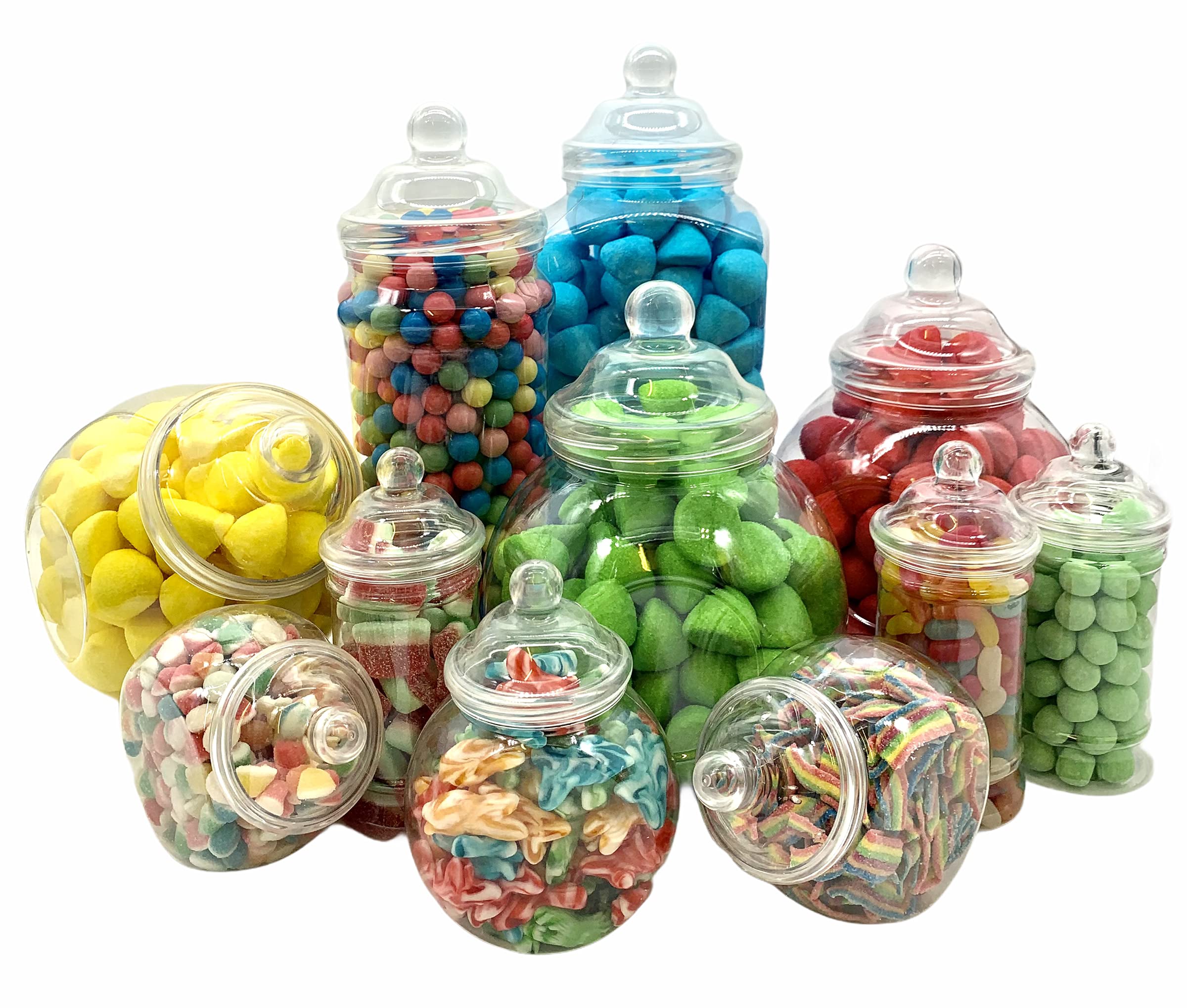 Top Star 11 Jar Vintage Victorian Pick & Mix Sweet Shop Candy Buffet Kit Party Pack