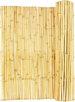 Forever Bamboo Natural Rolled Bamboo Fence .75in D x 6ft H x 8ft L