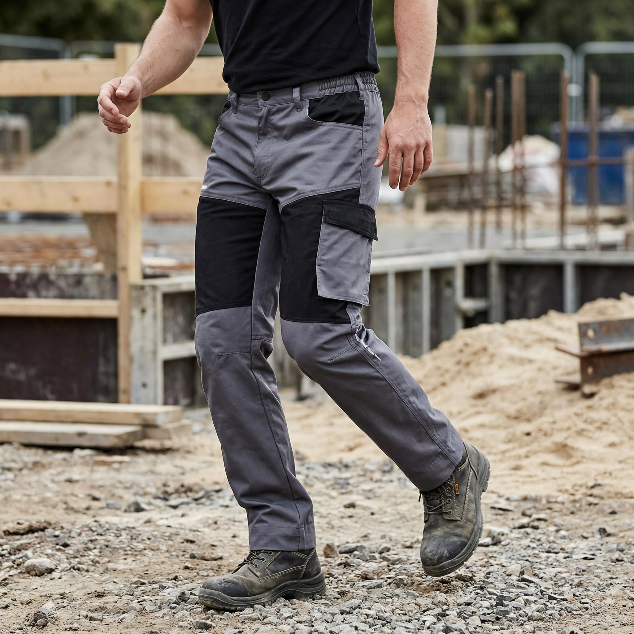 Stenso EOS Pantalones de Trabajo Hombre - Pantalones de Trabajo Elasticos - Pantalón Cargo Hombre