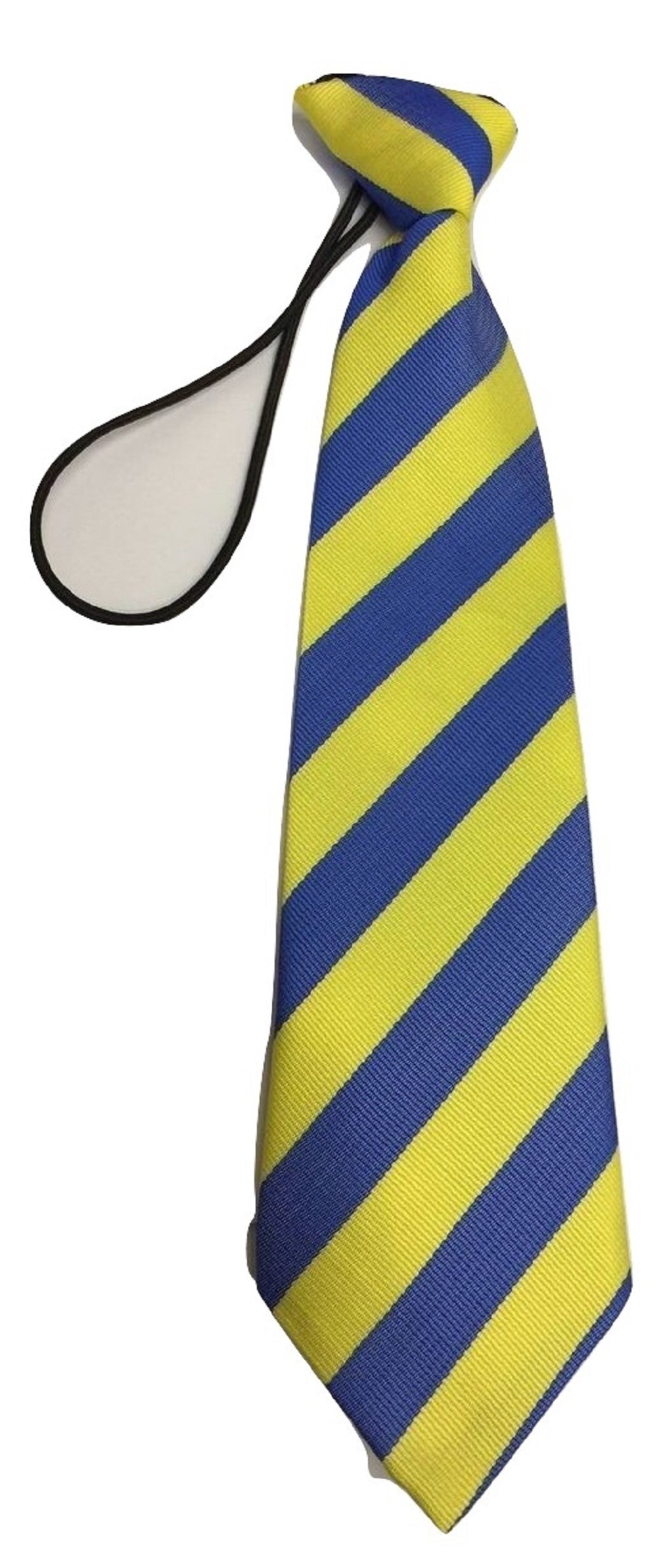Ll Boys Blue/Yellow L&L® Striped School Kid Children Wedding Event Prom Party Plain Necktie Tie Uk ()