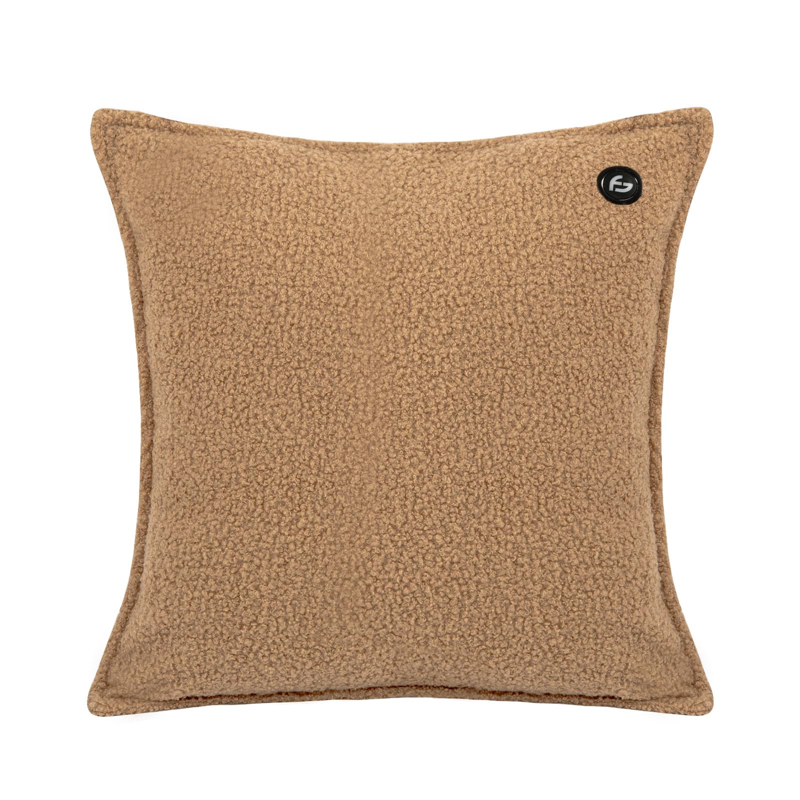 Cojín térmico – 3 modos de calor – Cojín térmico recargable – Banco de energía de 10.000 mAh – Inalámbrico – Cojín térmico – 40 x 40 cm – de Carpa (Taupe)
