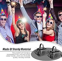 Vista 5 de Yeshone 24 Piezas Cencerros de Metal con Asa Campanas de Vaca Generadores de Ruido para Eventos Deportivos Pequeños Generadores de Ruido Fuertes