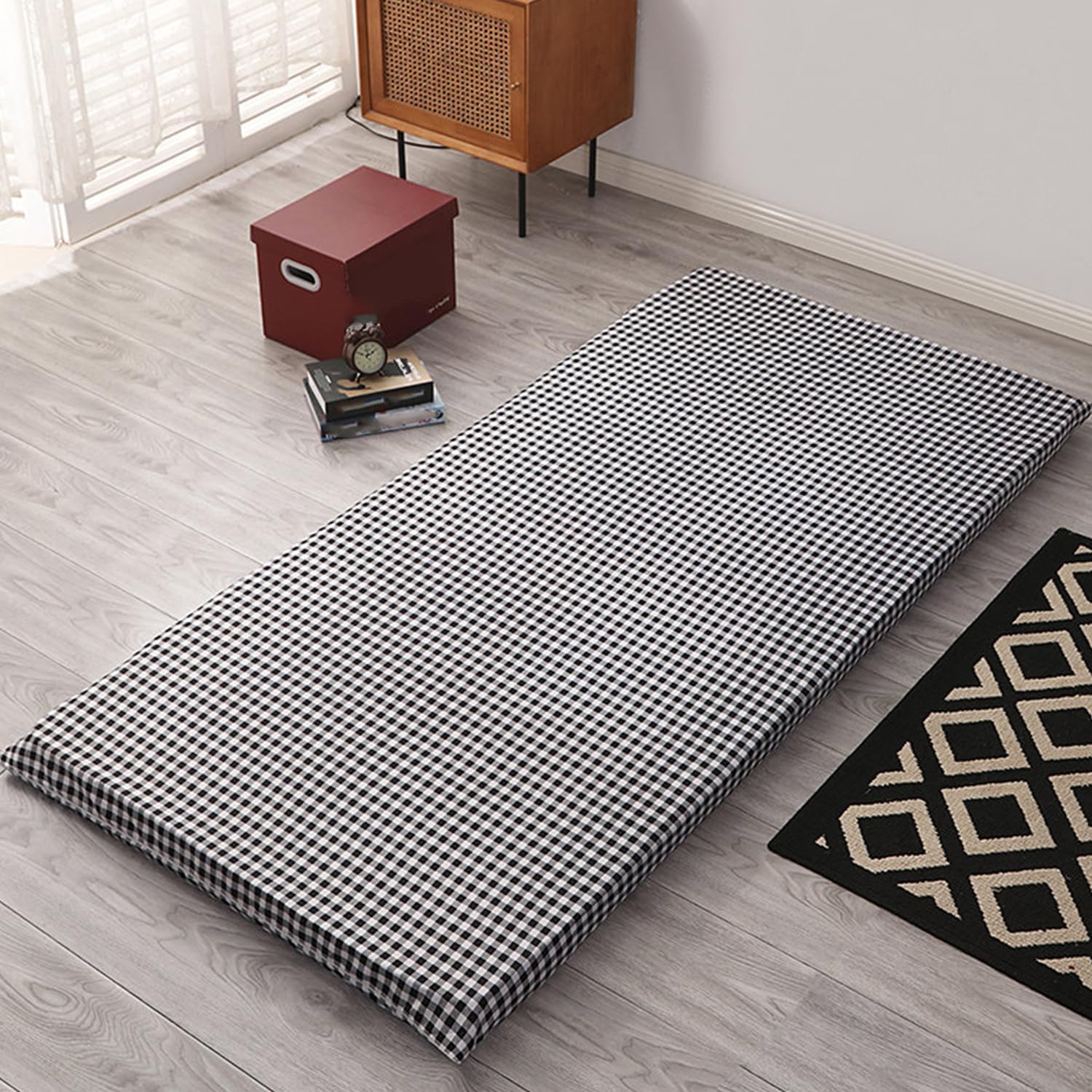 LDLCYCN ,L,150x200cm/QUEEN, Futon Mattress Cover Zipper Japanese Floor Mattress Cover Tatami Mat Cover