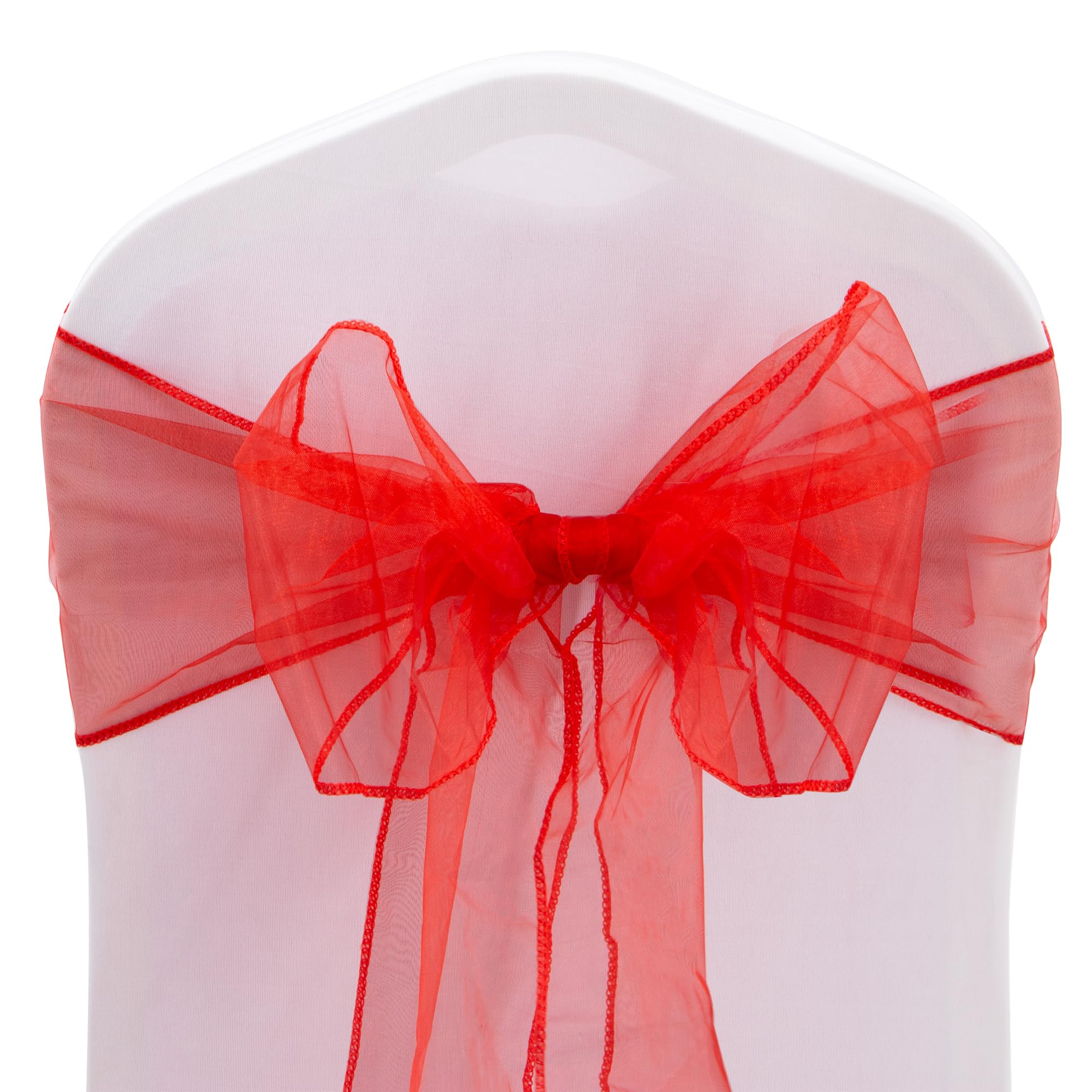 Time to Sparkle 22x280cm Organza Chair Sashes 110PCS Wider Fuller Cover