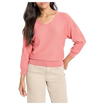 NIC+ZOE Easy V neck Pure Cotton Sweater Women