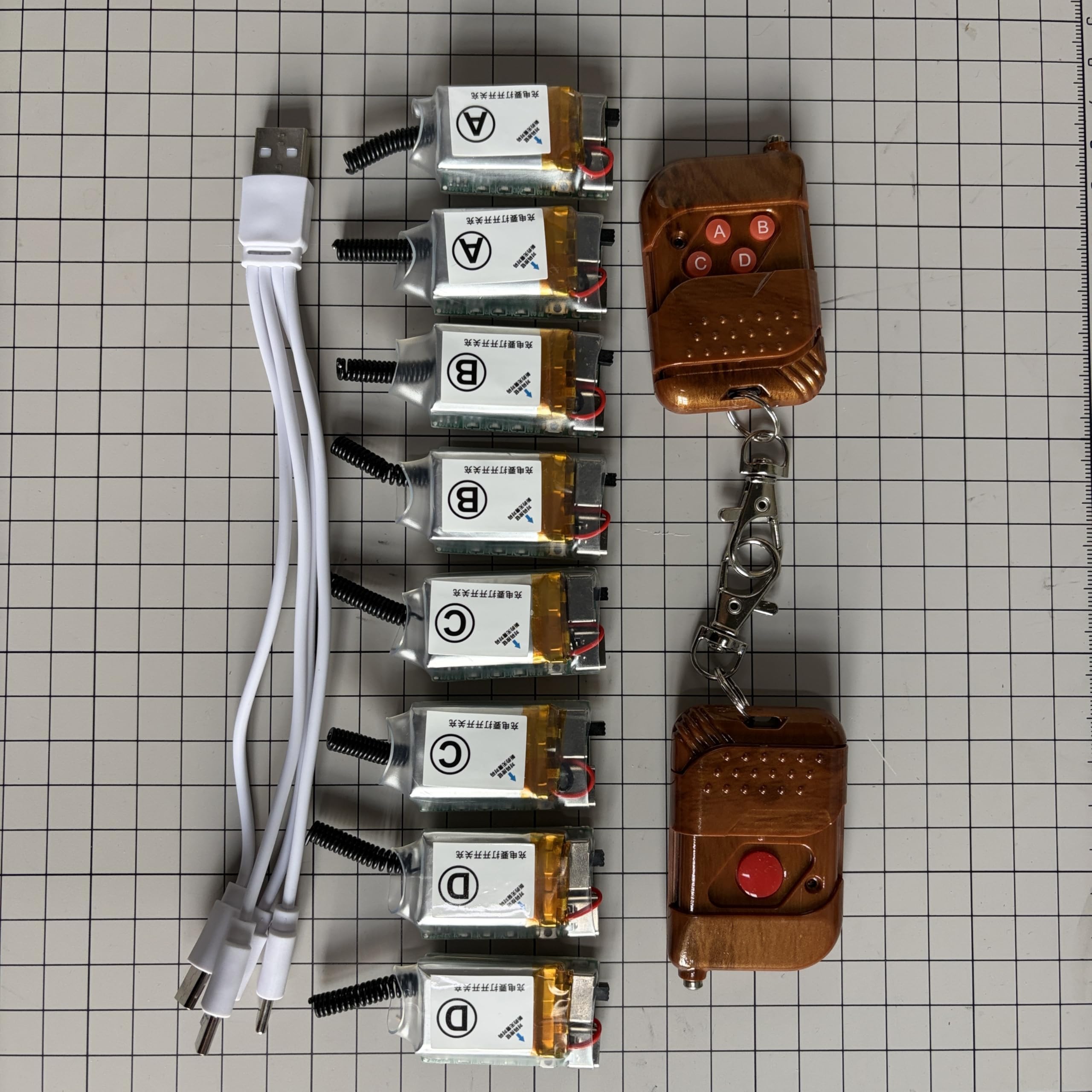 Contrôleur télécommandé d’explosion de ballons, kit pour faire exploser les ballons à distance, 2 télécommandes et 8 récepteurs rechargeables, pour mariage, anniversaire et Gender Reveal