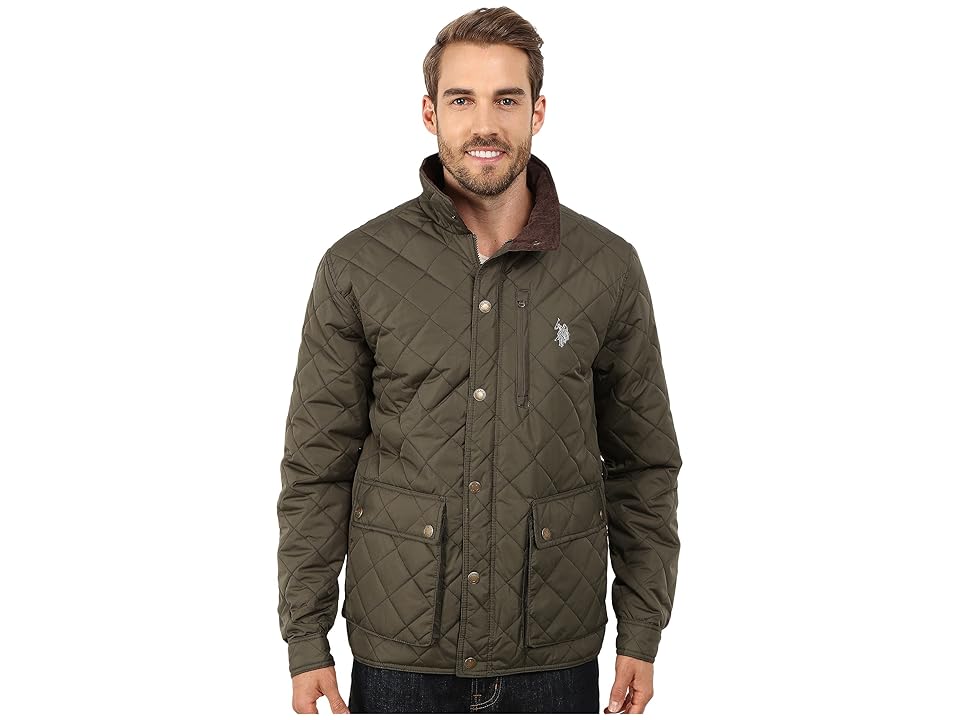 

U.S. POLO ASSN. Diamond Quilted Jacket (Forest Night) Men's Coat