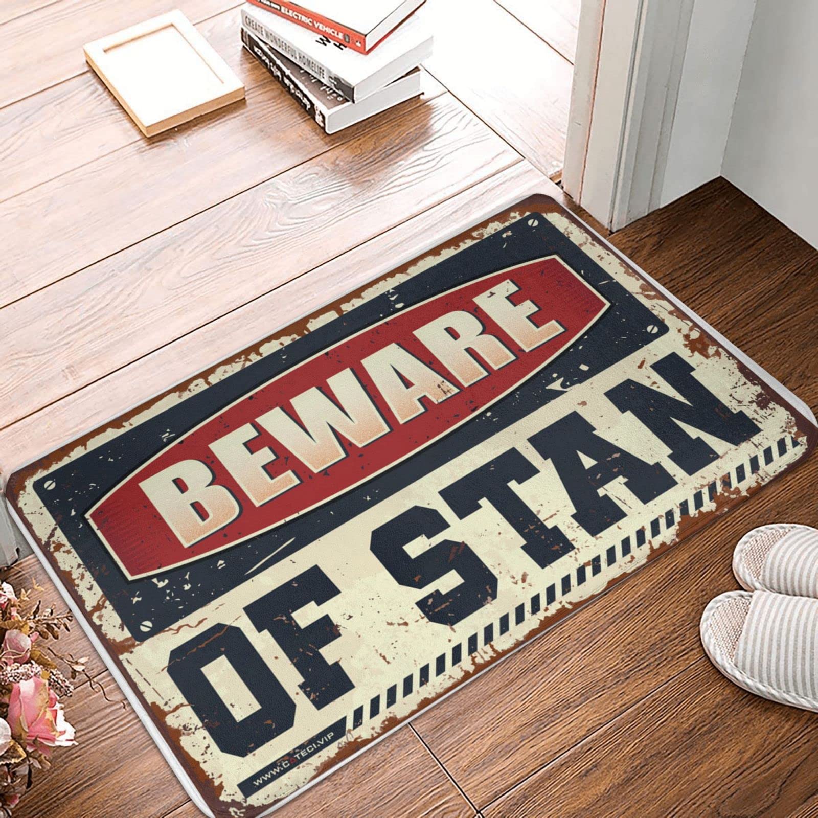 Paillasson Stan tapis d'entrée 50x80 cm pour stopper la saleté avec humour