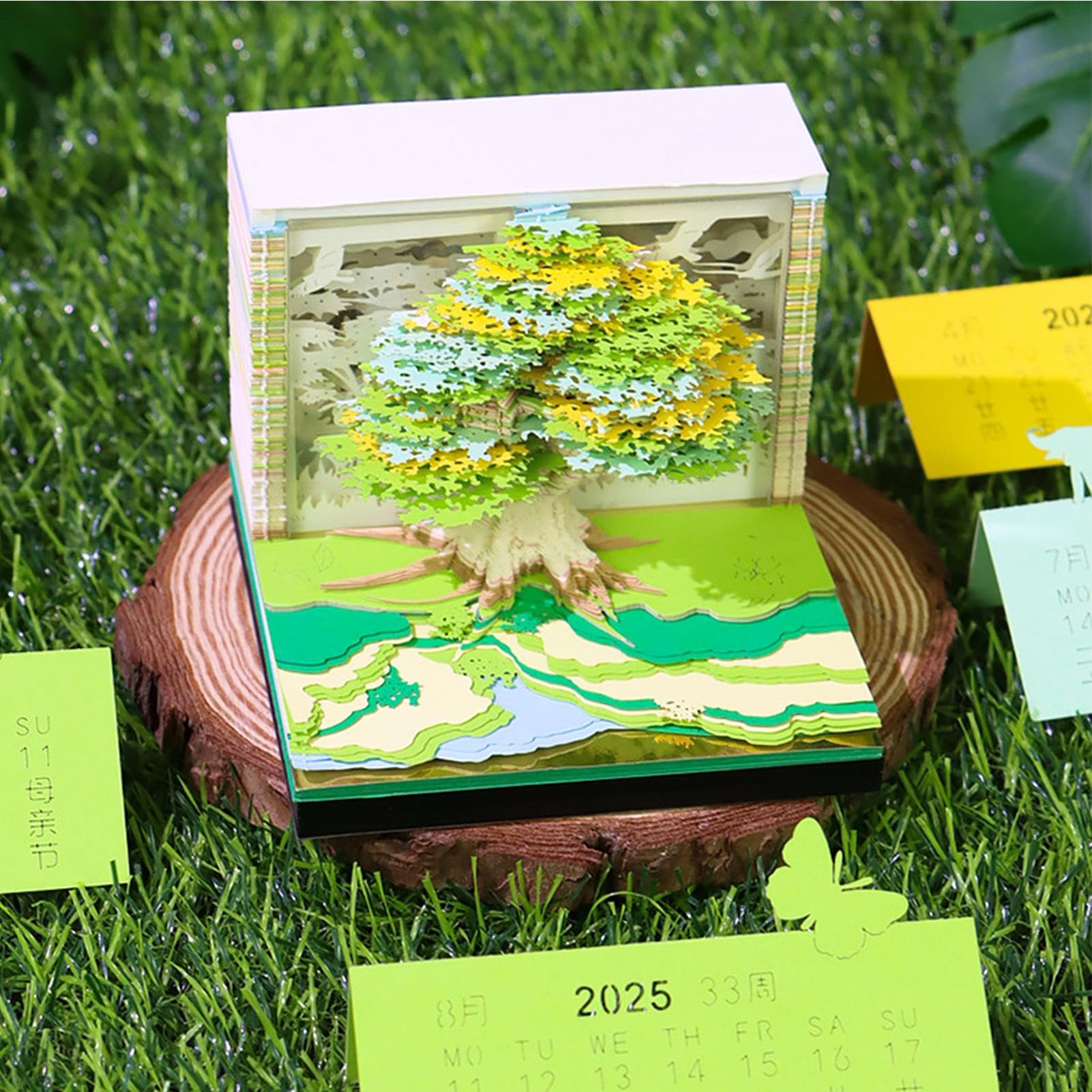 Calendario De Escritorio De Papel - Lindo Organizador Luminoso