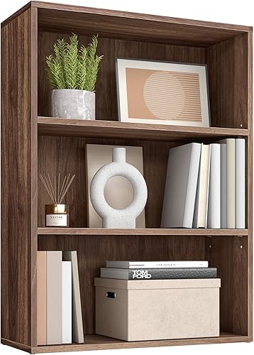 Miniatura 53 de VASAGLE Custos Collection - Estantería, librero de 3 niveles, estante para libros, estante de almacenamiento abierto, 9.4 x 23.6 x 32 pulgadas, para