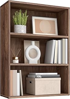 VASAGLE Custos Collection - Bookshelf, 3-Tier Bookcase, Book Shelf, Open...