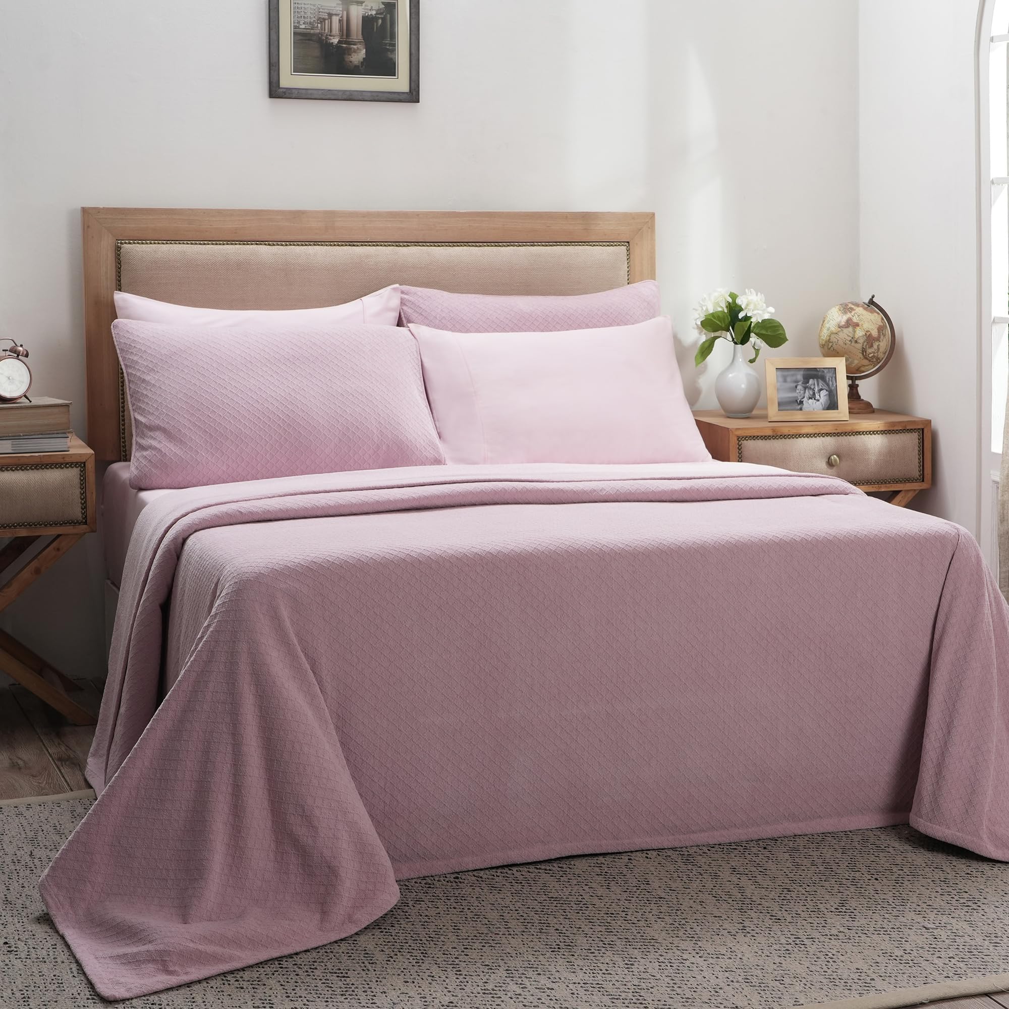 maspar Double Bed Cotton Bed Cover - Can Be Used as a Blanket & Bed Throw- 275x228CM-image-12